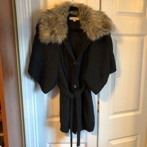 LOFT Charcoal Gray Cardigan